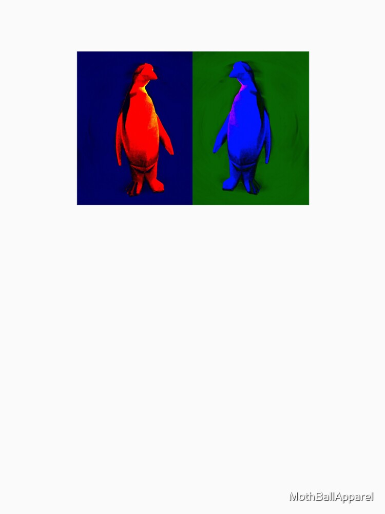 Duotone Penguin Pop Art by MothBallApparel
