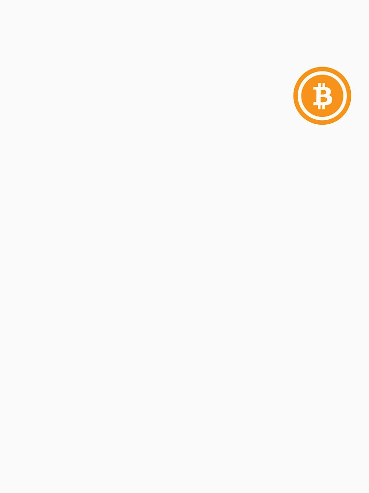 Bitcoin Cryptocurrency Pocket Patch T-Shirt for Men and Women by AllStarMerch