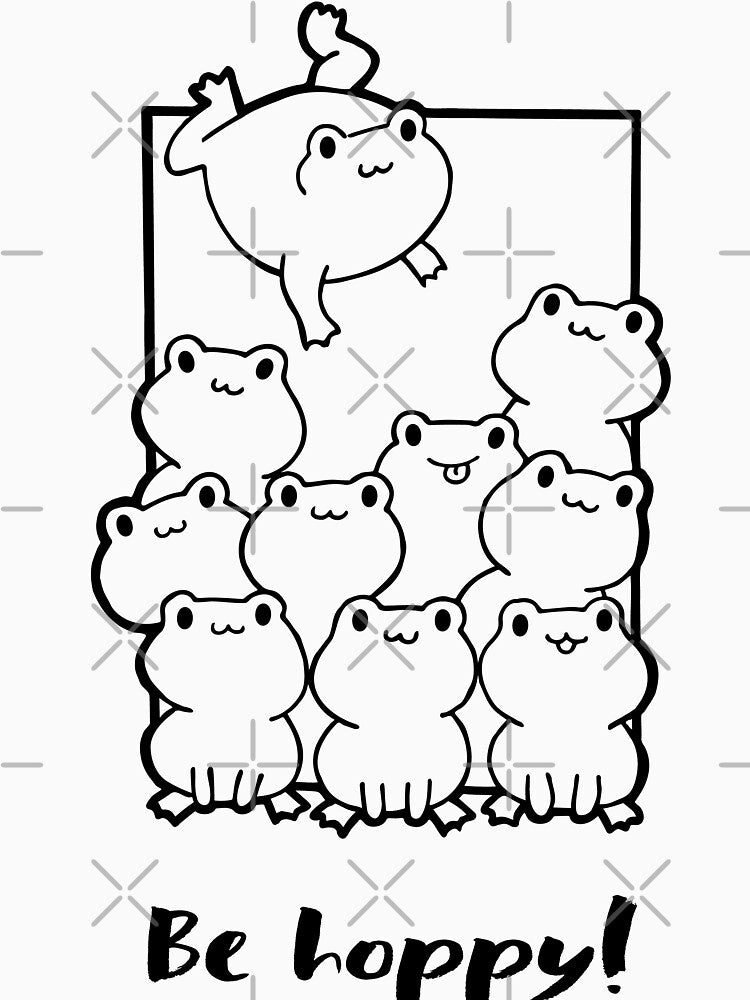 Frog be hoppy doodle design by high5doodle