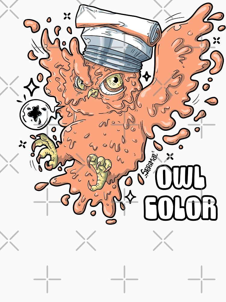Owl oil color pun by SPIRIMAL