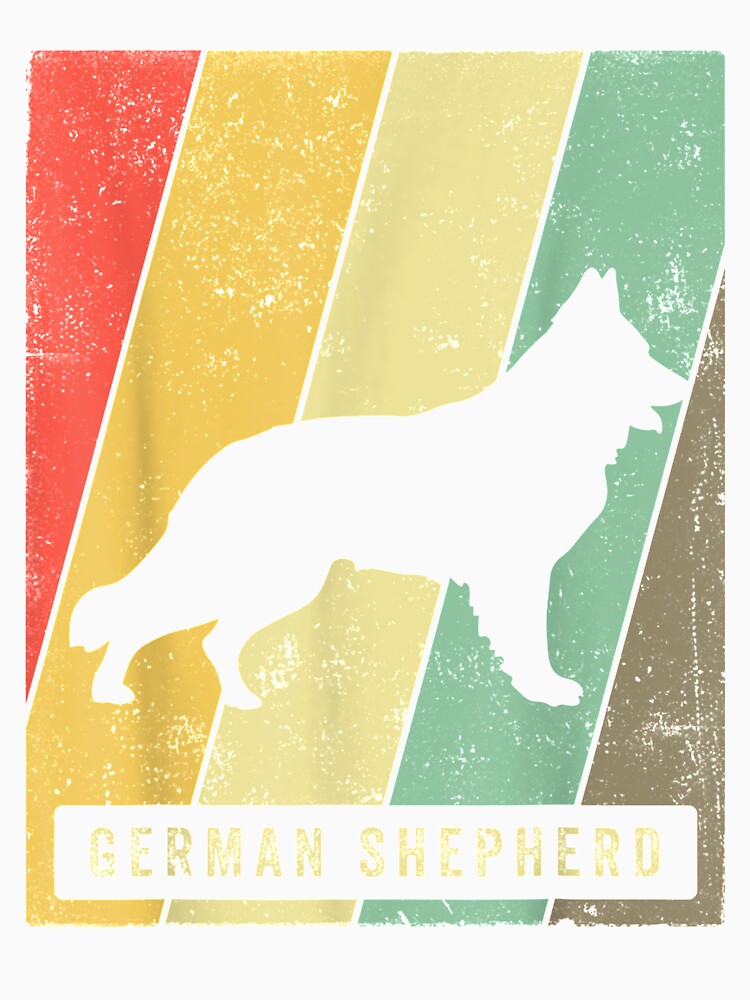 German Shepherd Dog Retro Vintage Gift by ninapfvu