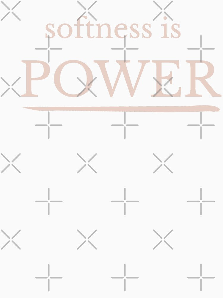 Softness Is Power Minimalist Statement Design by Minimalist Typography
