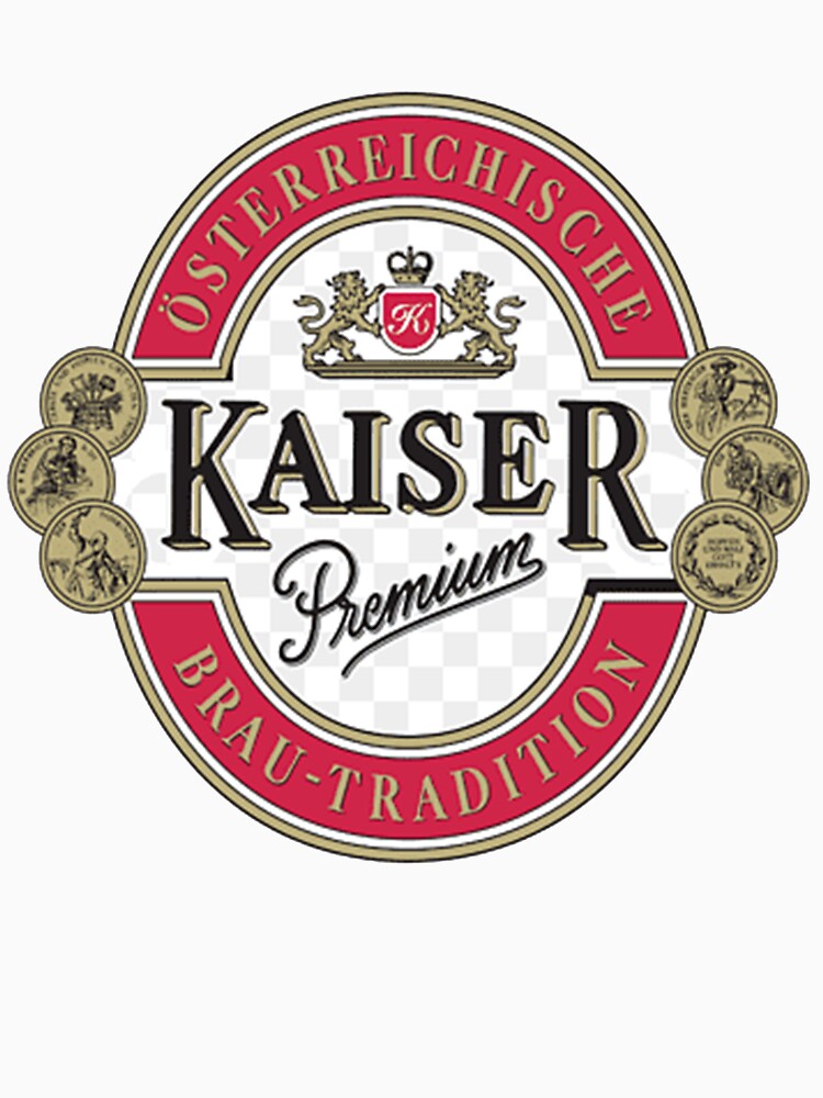 Vintage--brauerei-wieselburg-henninger-kaiser-premium-bier- T-Shirt by DonaldMedd1269
