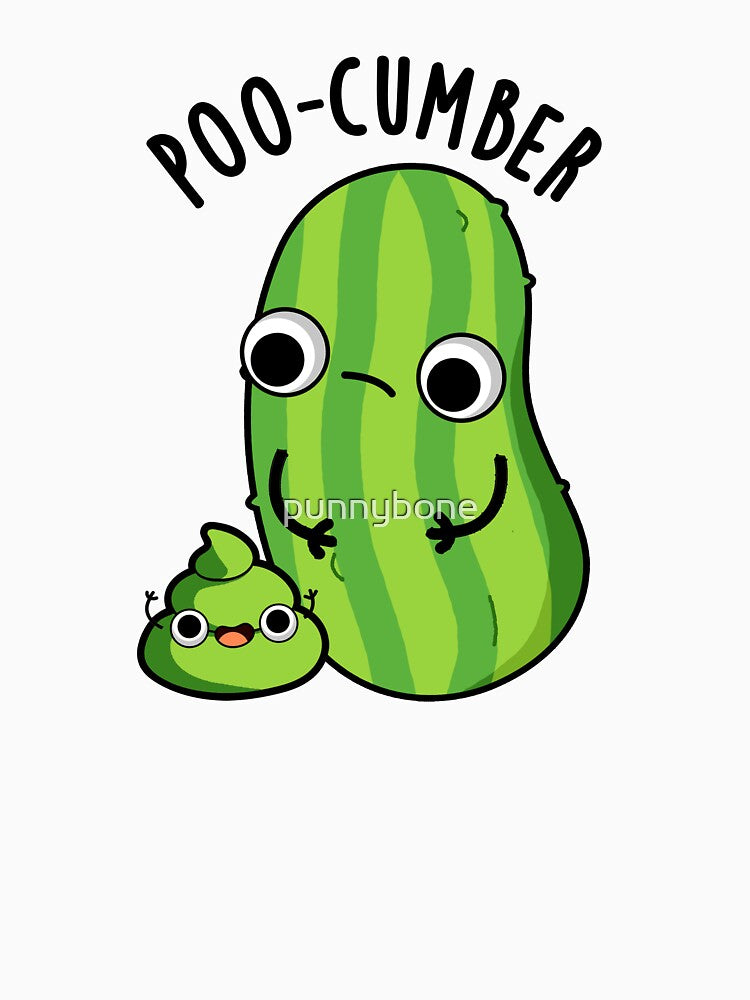 Poo-cumber Funny Cucumber Pun by punnybone