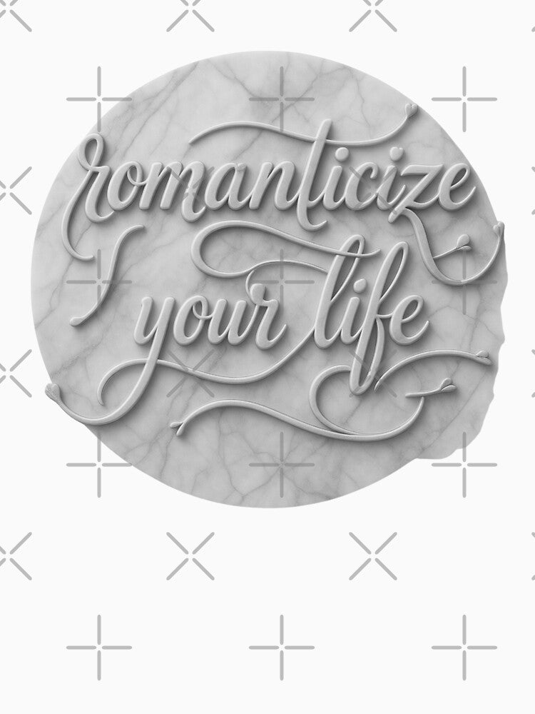 Romanticize your life - marble by Stefrait-7