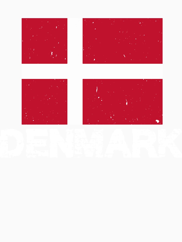 Denmark Flag T-Shirt for Men and Women by AllStarMerch