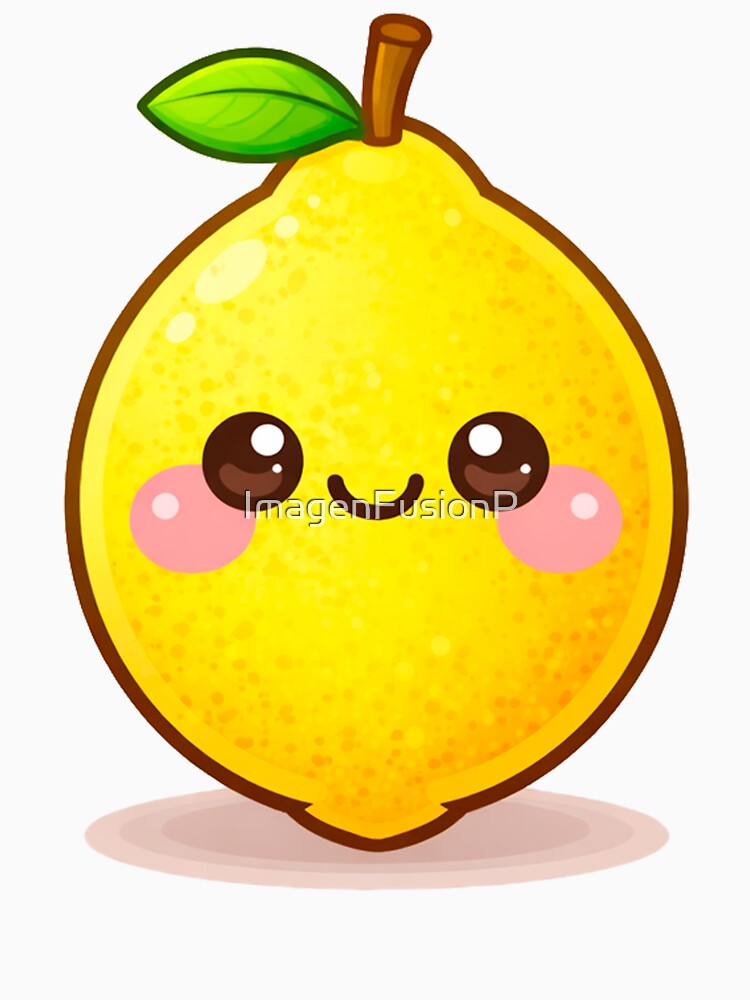 Cute Lemon Kawaii Food Character by ImagenFusionP
