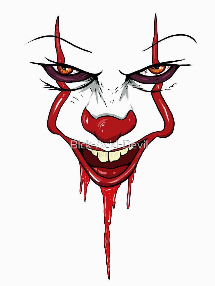 Pennywise dancing clown face by Blck-Acid-Devil