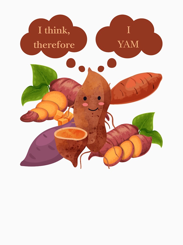 Vegetable Pun Philosopher Yam by bububabuinc