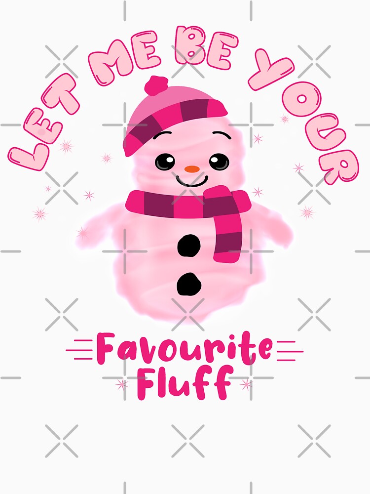 Cute And Sweet Snowman Pink Watercolor Cotton Candy by PinkPandaDesign