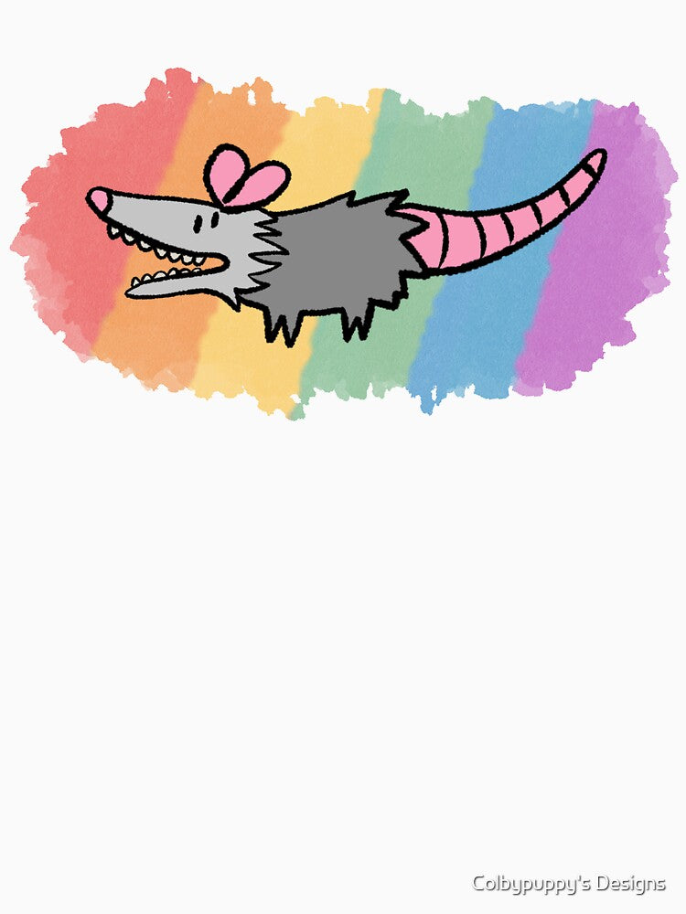Rainbow Pride Possum by Colbypuppy's Designs