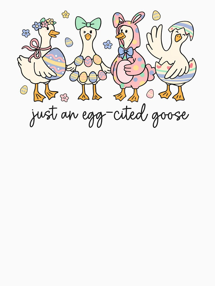 Just An Egg-Cited Goose by krystalRomanart