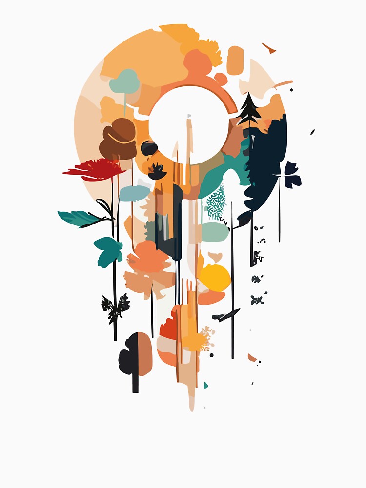 Retro abstract forrest by StevenHignell