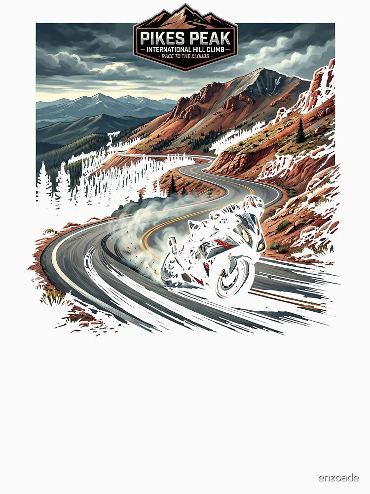 Pikes Peak Colorado Motorsport Legacy Artwork by enzoade