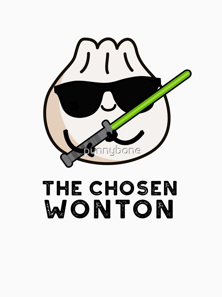 The Chosen Wonton Cute Food Pun by punnybone