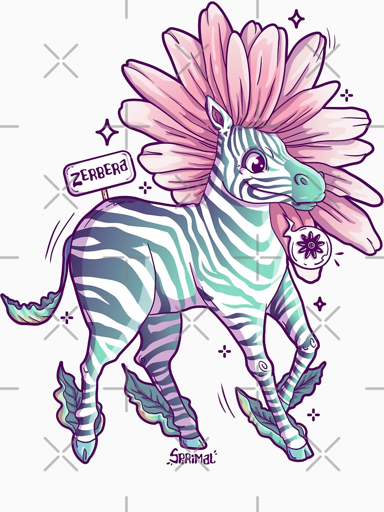 Zerbera zebra and gerbera pun by SPIRIMAL