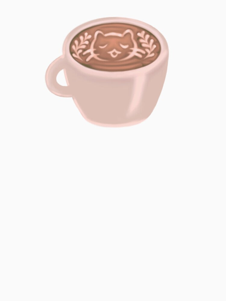 Cat Latte Coffee Cup by cherrytreeart