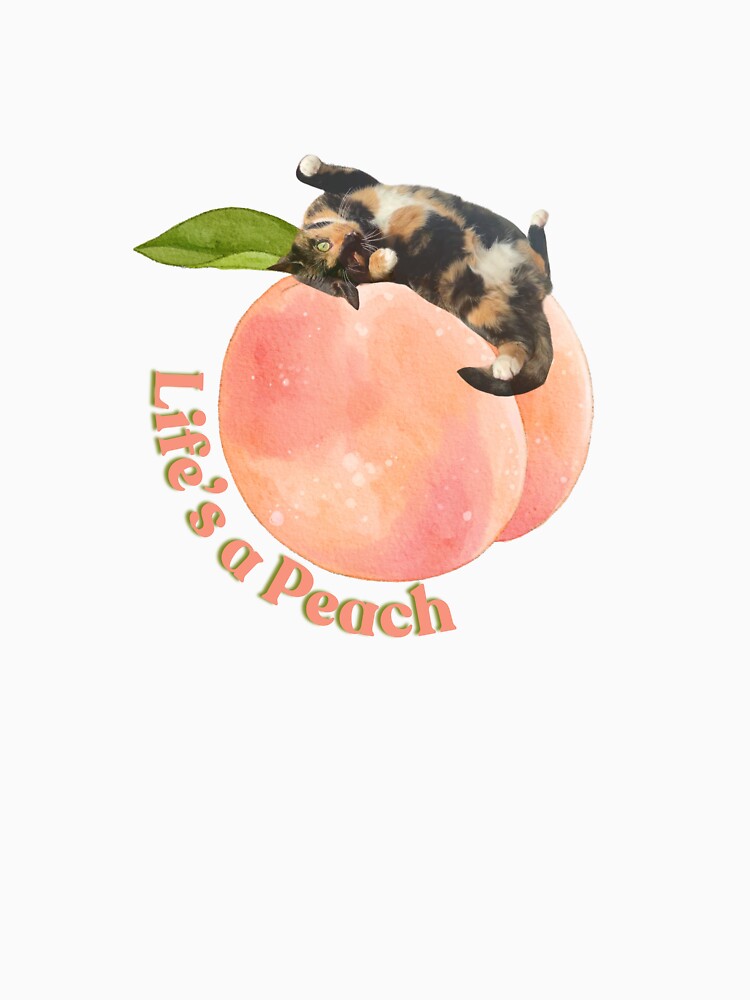 Life's a Peach Cat by letsgroove