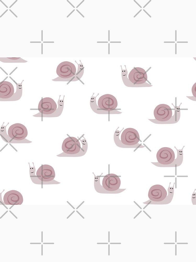 cute snails - mauve by littlearrow
