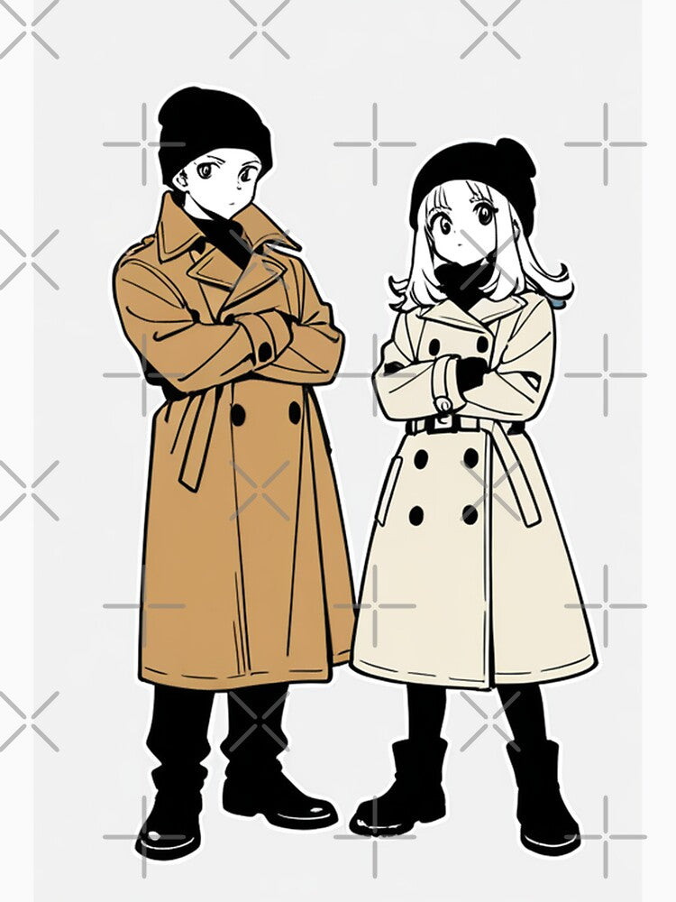 Fashion - Man in Red Trench Coat Beanie Streetwear Anime by AnimeShin
