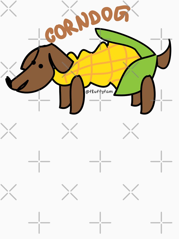 Corndog cute funny pun by fluffyfamcraft