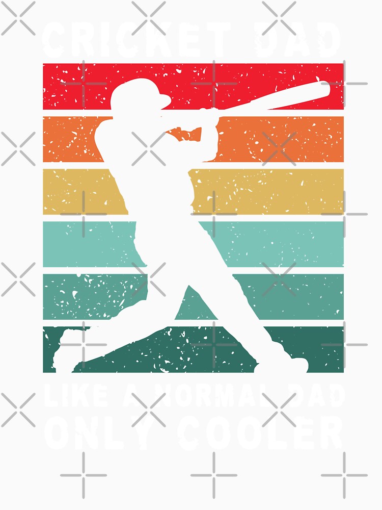 Cricket Dad Retro Vintage Like a Normal Dad Only Cooler  Father's Day Gift by SvgmagicArt