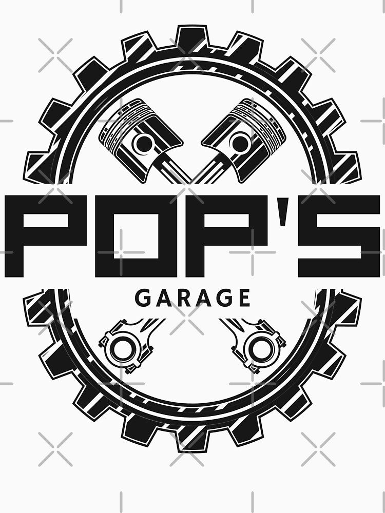 POP'S GARAGE Gear Logo by POPSGARAGE