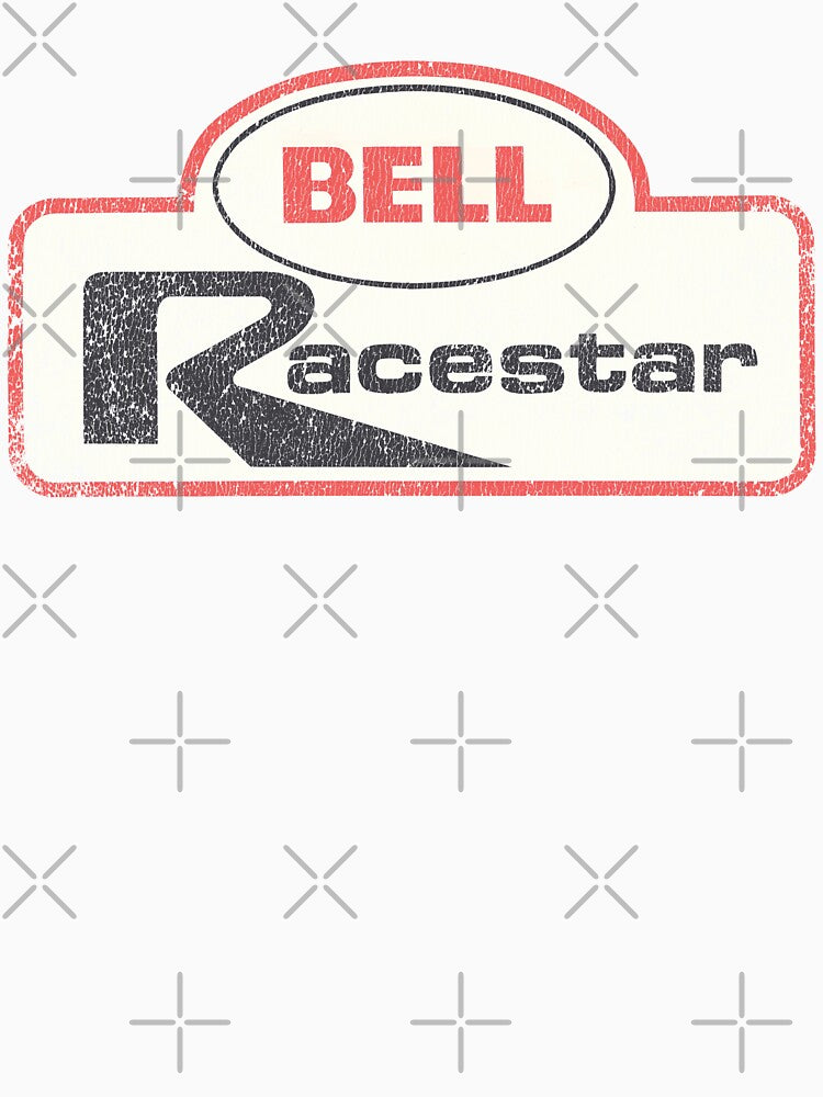 Vintage 1980s Bell Racestar - aged, race worn print by retropetrol