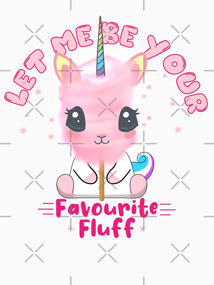 Cute Unicorn Pink Watercolor Cotton Candy by PinkPandaDesign