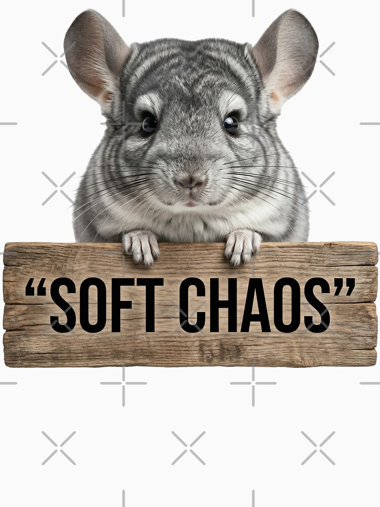 Soft Chaos Chinchilla Funny Quote Sticker by EimSol
