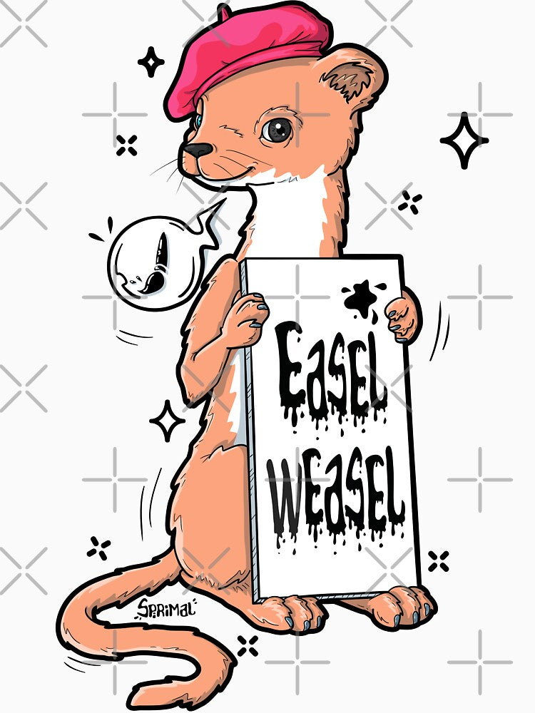 Easel weasel pun by SPIRIMAL