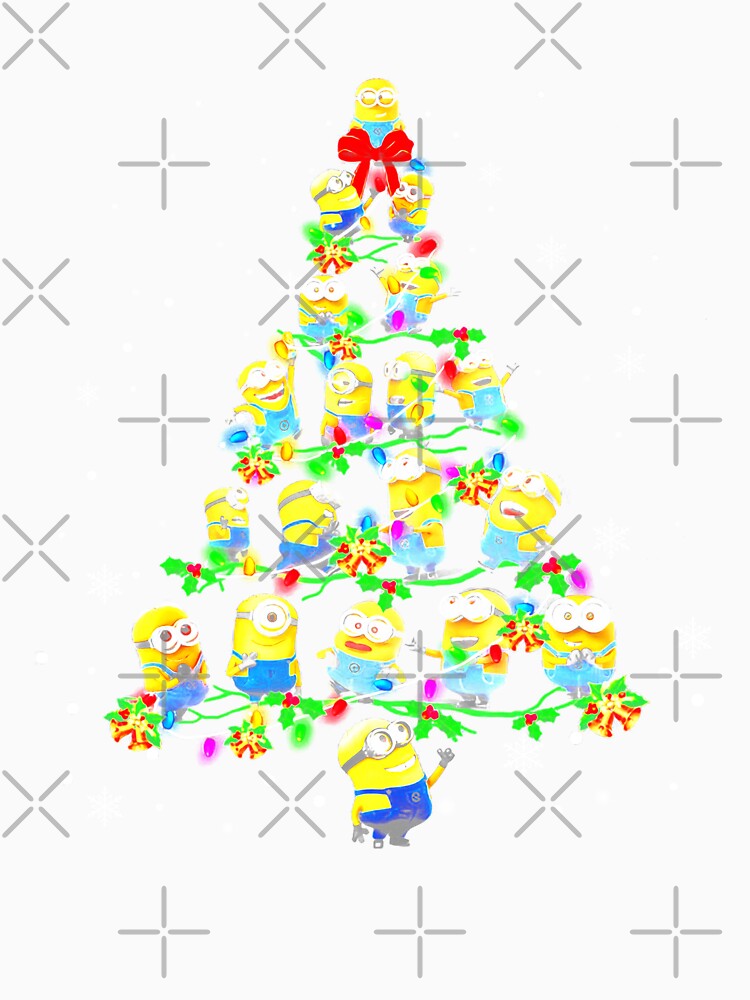 Minions Christmas Trees And Light Color Xmas Movie Gift Graphic, Unisex, I Love This, Good Idea by Jake Sanders