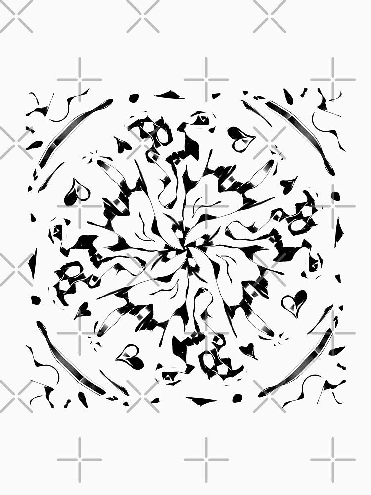 Abstract simple black and white pattern by AlinaSCorner