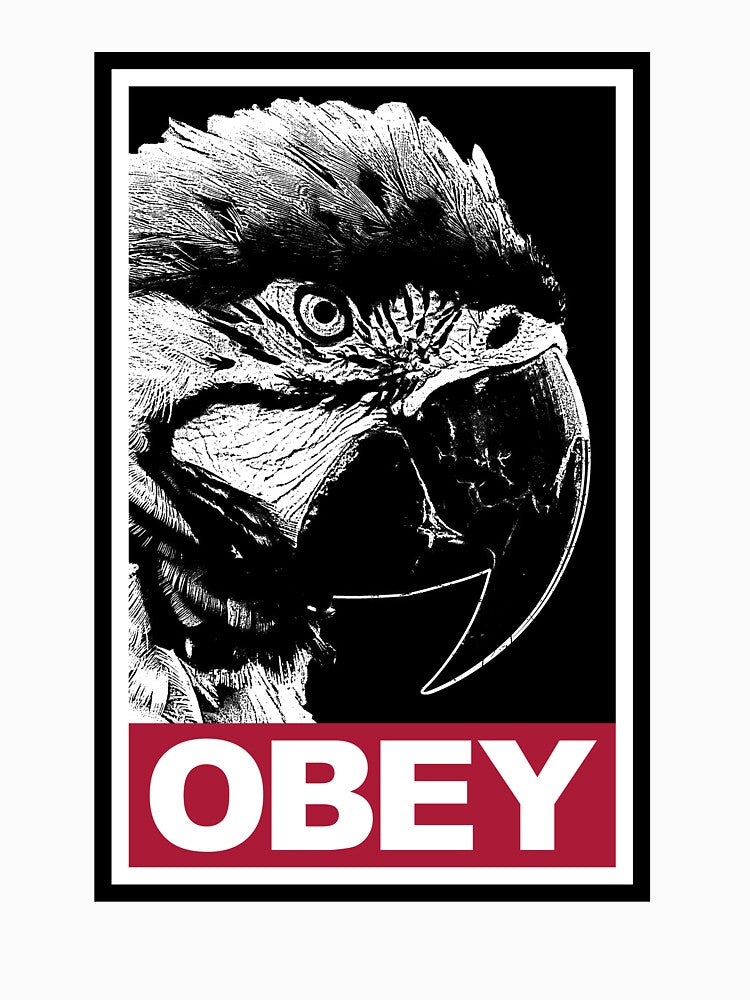 Obey the Macaw Parrot by Alienphysique