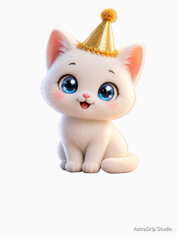 Premium Party Kitten by AstraDrip Studio