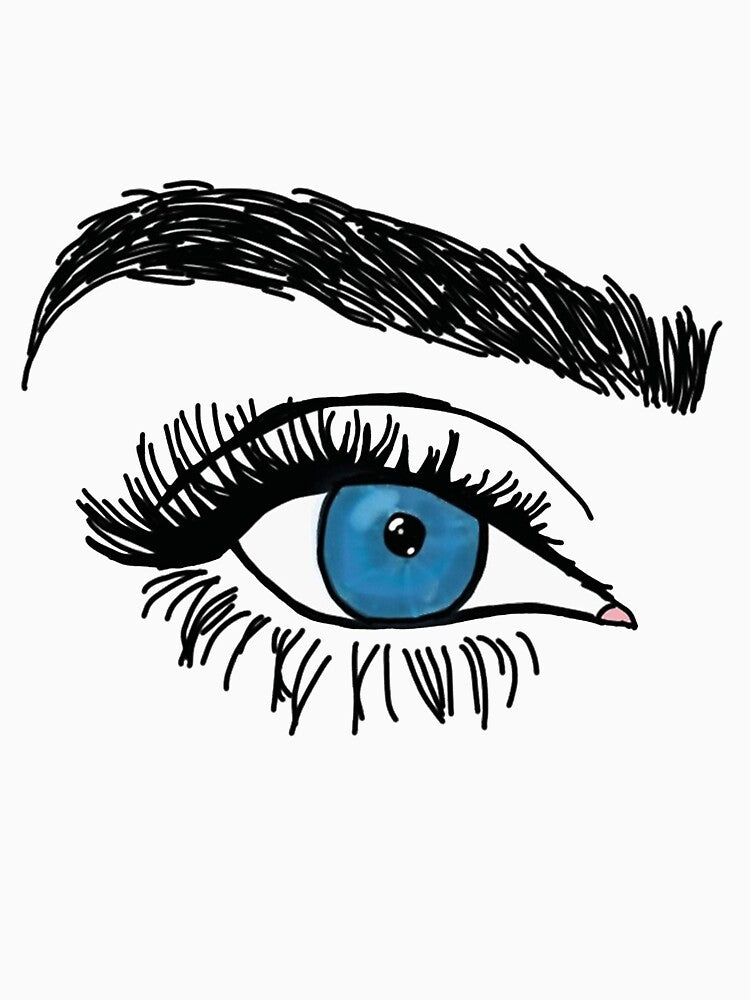 blue eye and eyebrow meme, blue eye and eyebrow stickers, blue eye and eyebrow shirt For Mom Dad Kids by yota habi