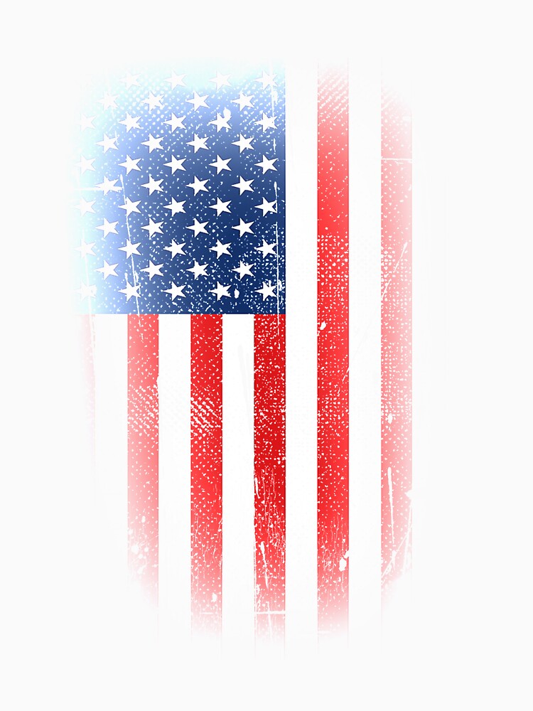 Faded USA Flag T-Shirt for Men and Women by AllStarMerch
