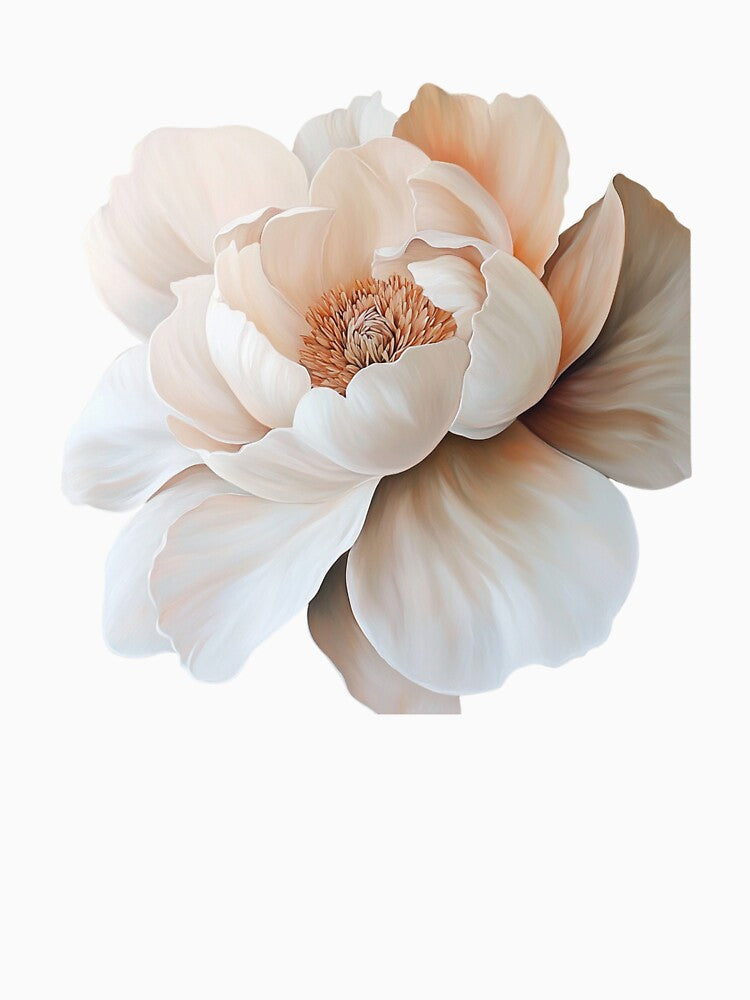 Abstract Floral Print Cloud White Blush by BestVarieties