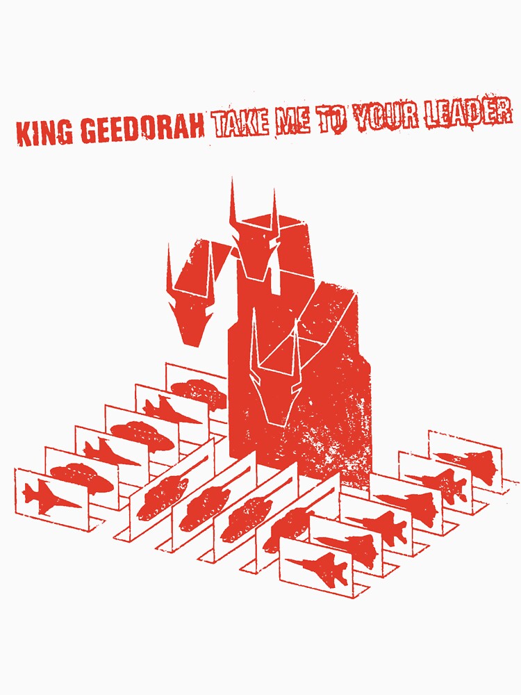 king geedorah take me to your leader (red) by Joshua-hopkins
