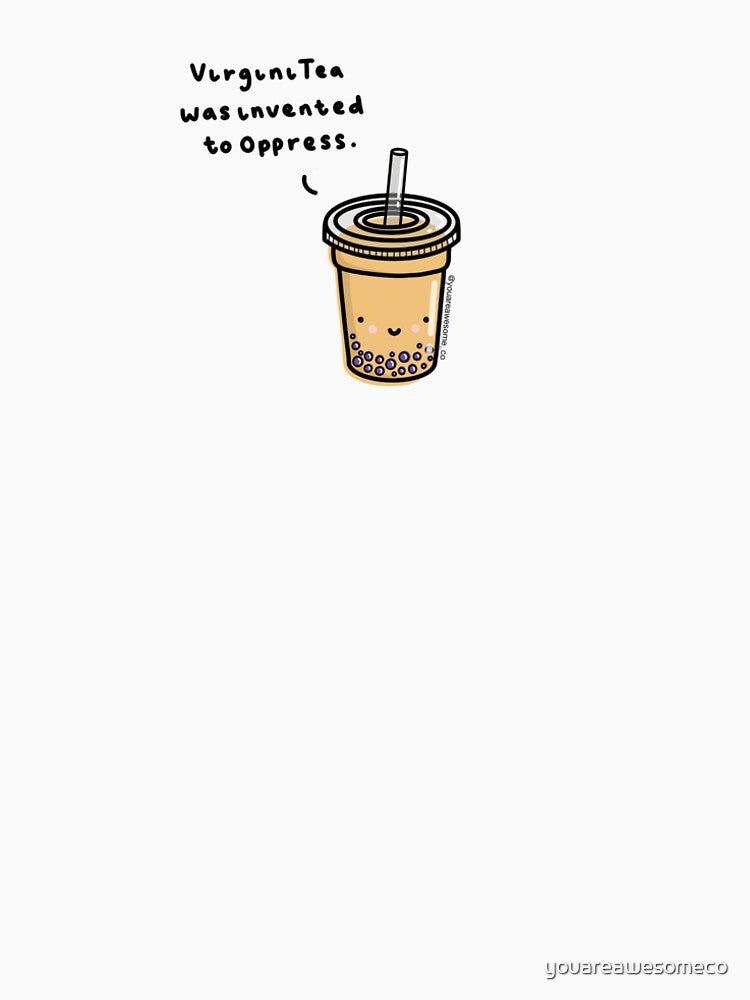 virginitea , virginity bubble tea pun by youareawesomeco