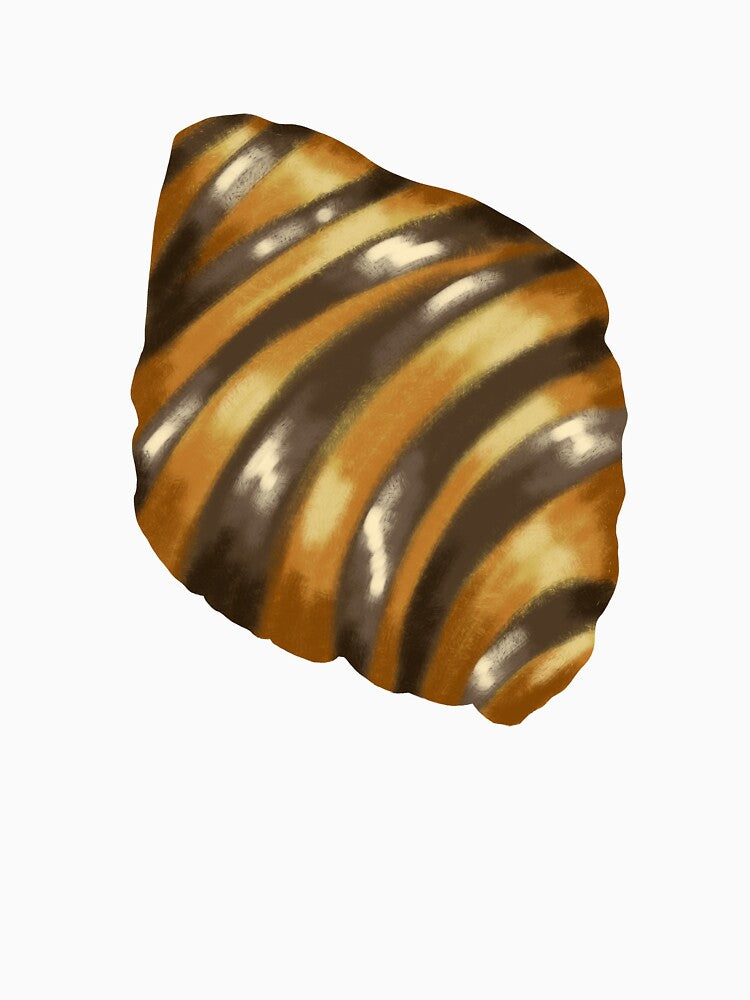 Chocolate Croissant // Soft Brush Pastries by DanielleFishIll