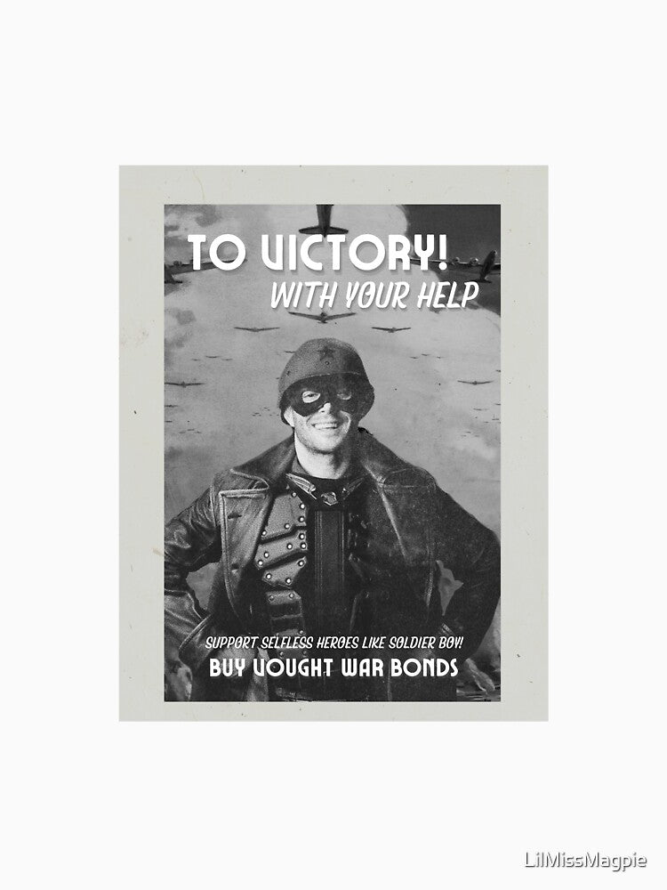 Soldier Boy Vintage Retro Propaganda Poster by LilMissMagpie