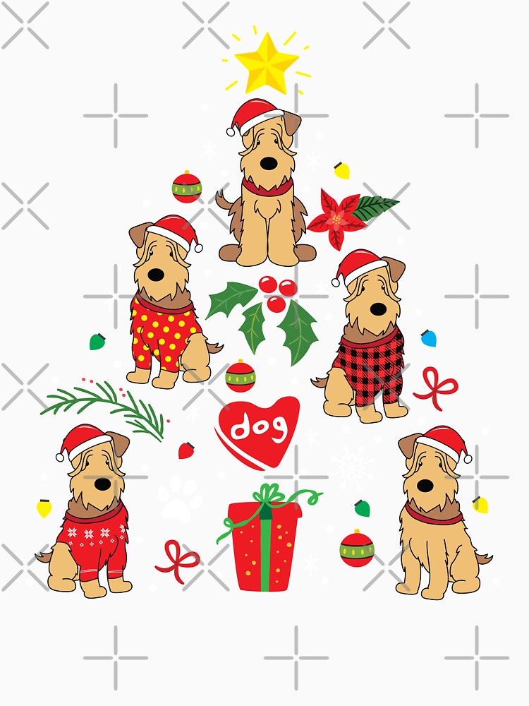 Soft Coated Wheaten Dog Christmas Ornament Tree by rafaeltto