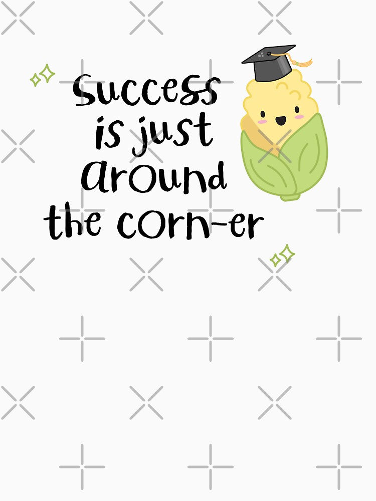 Corn graduation success kawaii design by high5doodle