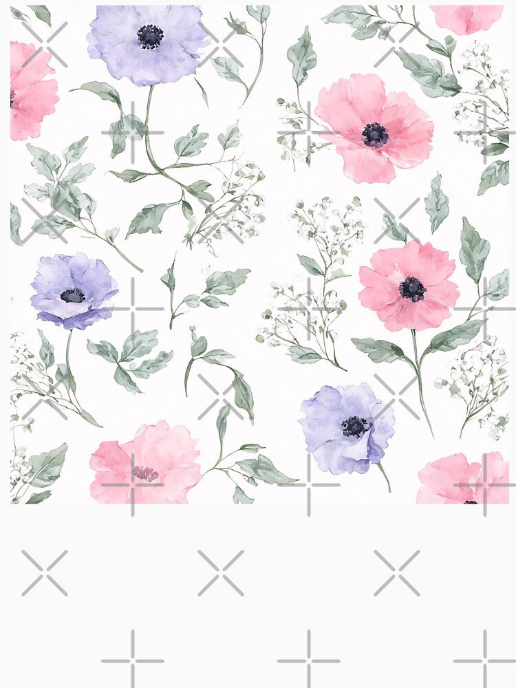 Minimalist Soft Watercolor Floral Pattern by SeamPix