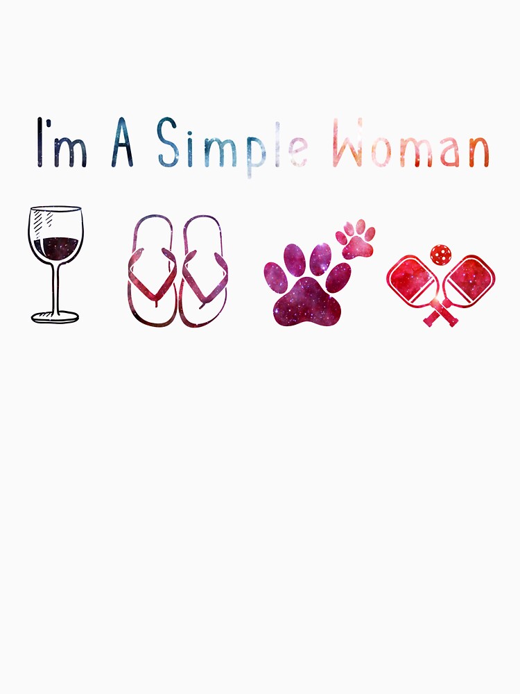 I'm a simple woman Galaxy Pickleball by tinydreams10
