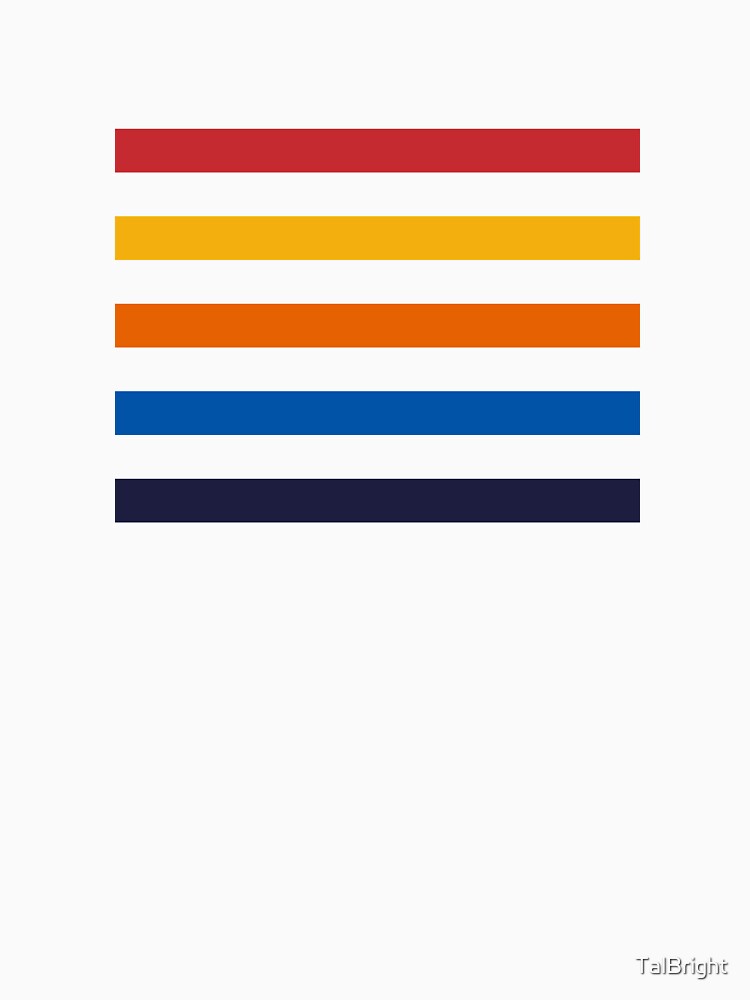 Retro vintage color stripes sunset colors by TalBright