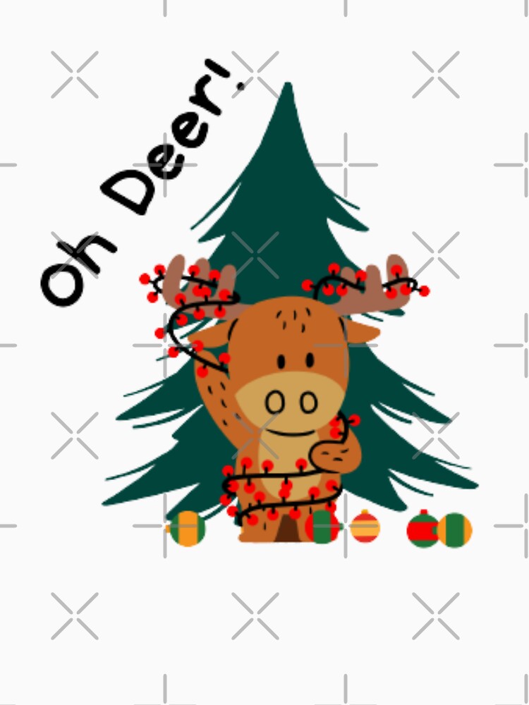 Oh Deer! - Funny Christmas Pun by LMoonDesigns