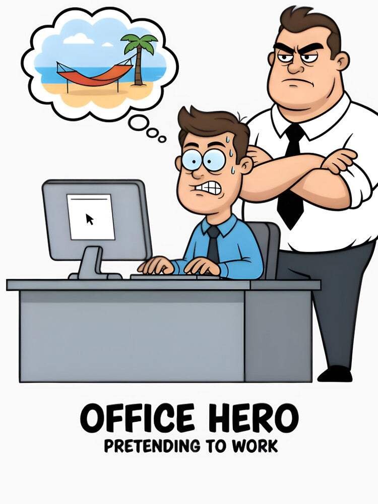 Copie de Copie de Office Lunch Pressure – Funny Corporate Work Humor Illustration by ShopyYO