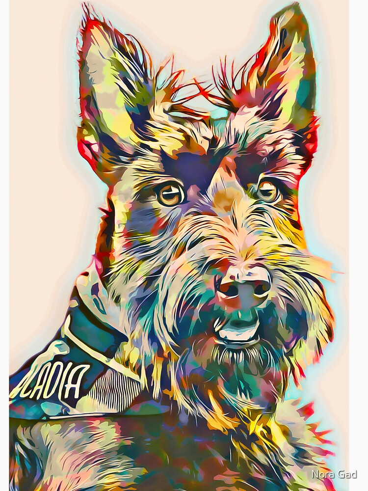 Custom Dog iphone case color 2 by Nora Gad